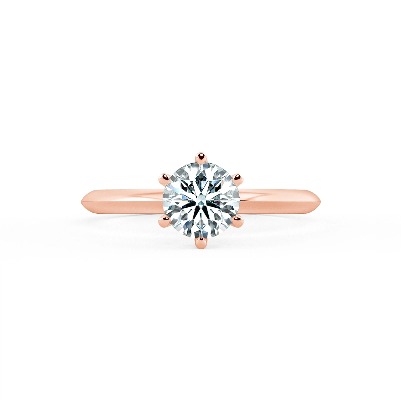 Six Prongs Solitaire Classic Engagement Ring NCH1102 2